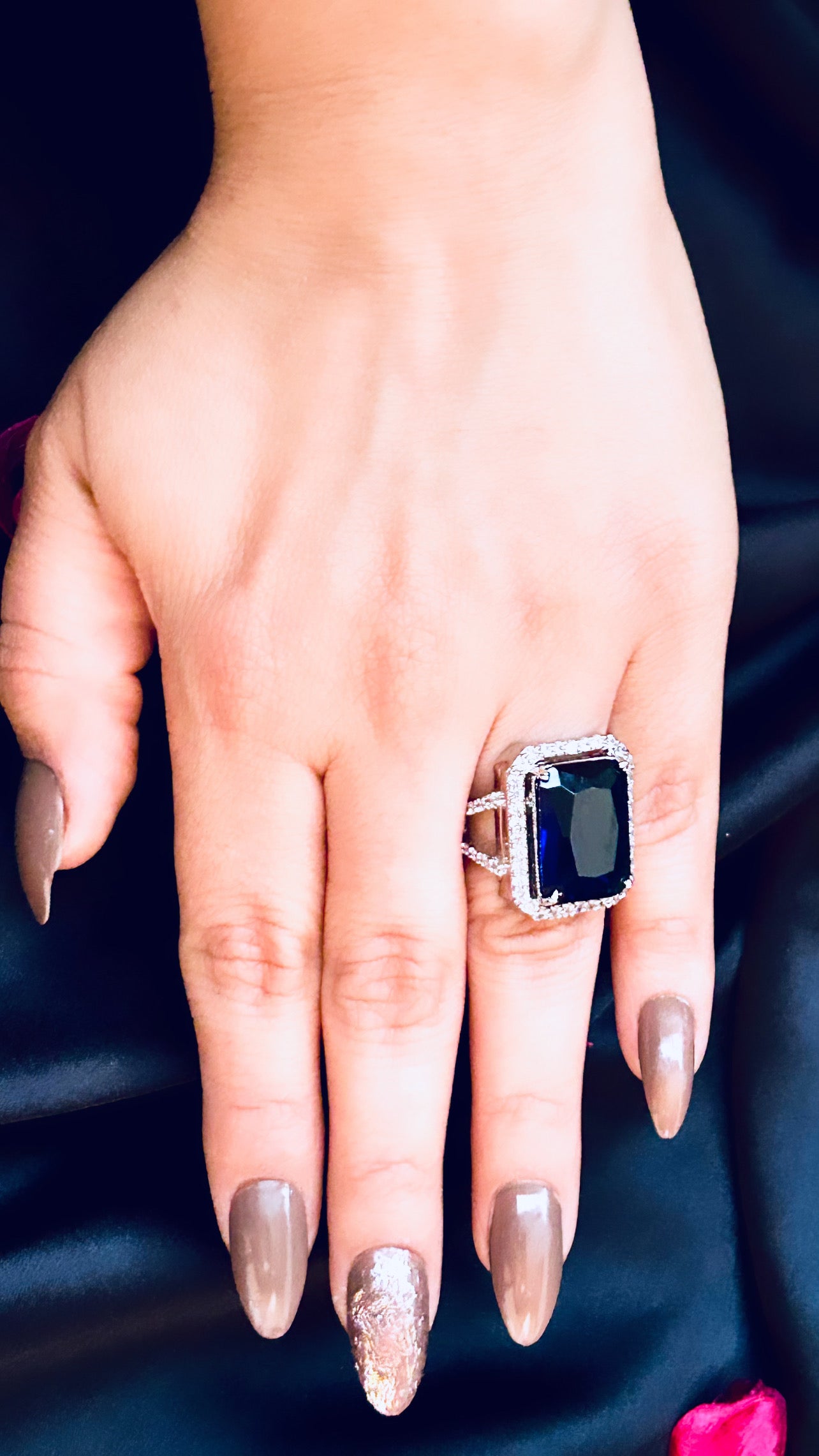 Maisha navy ring