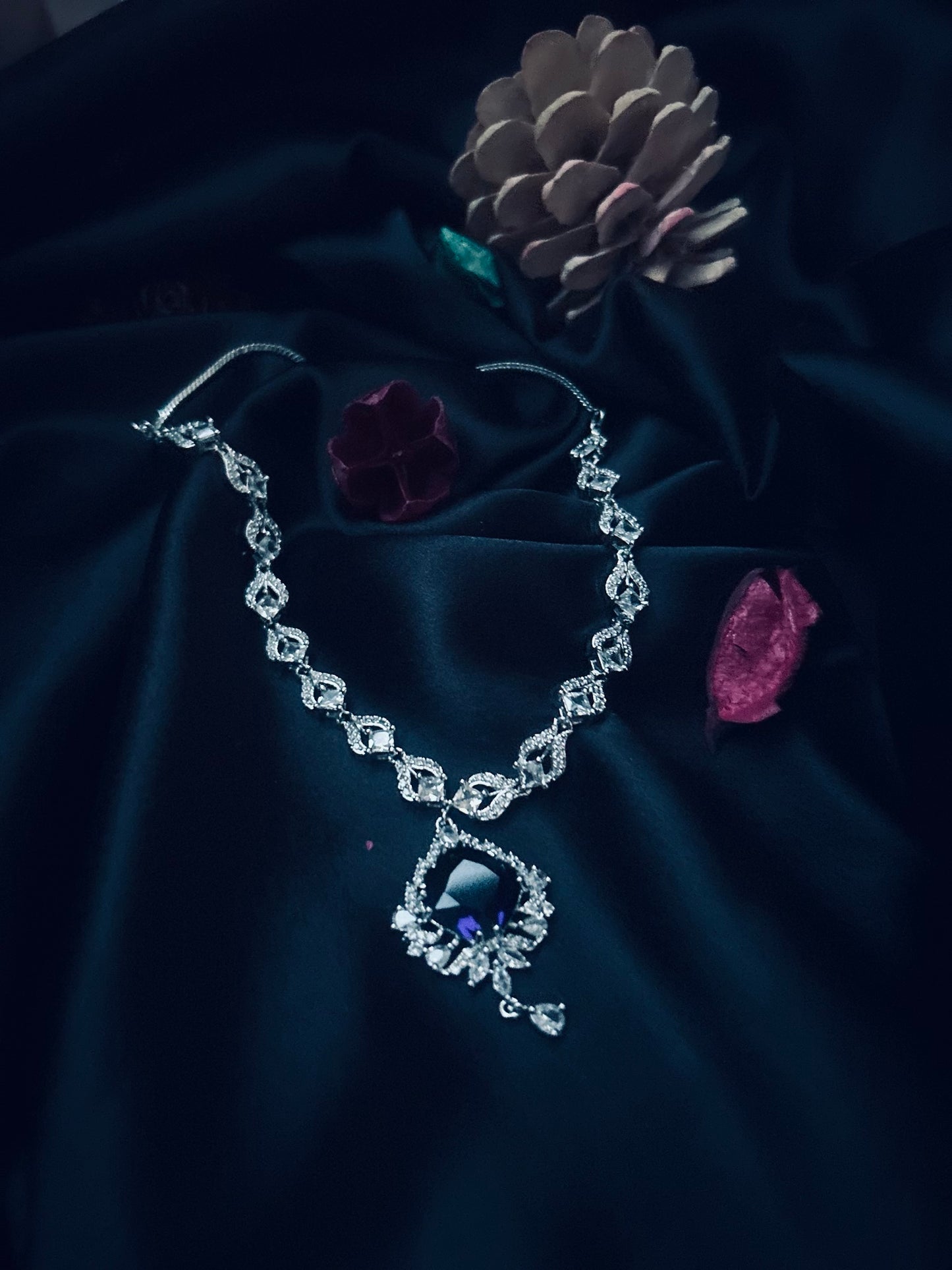 Deepti blue necklace