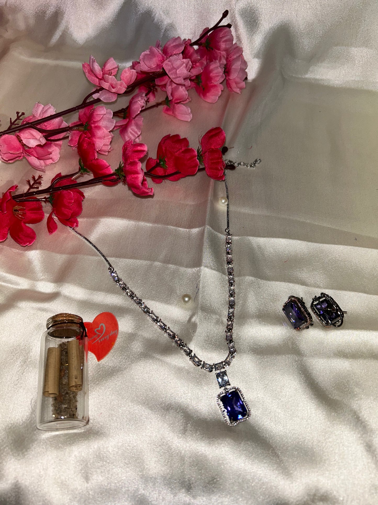 Inaya purple necklace