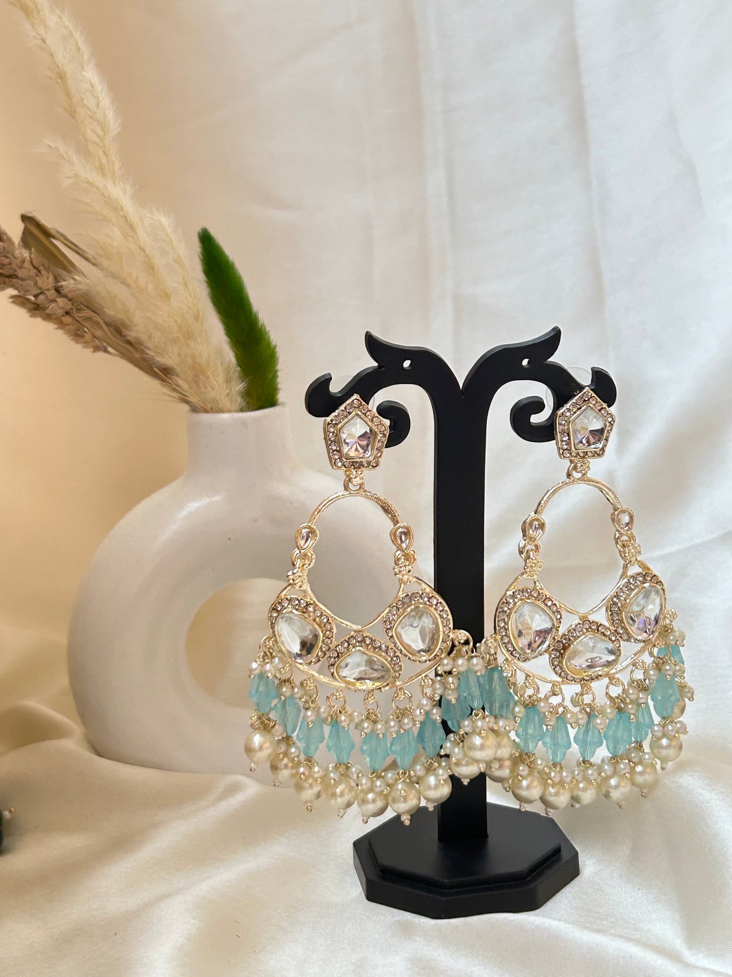 Turquoise Ruchi Chandbali