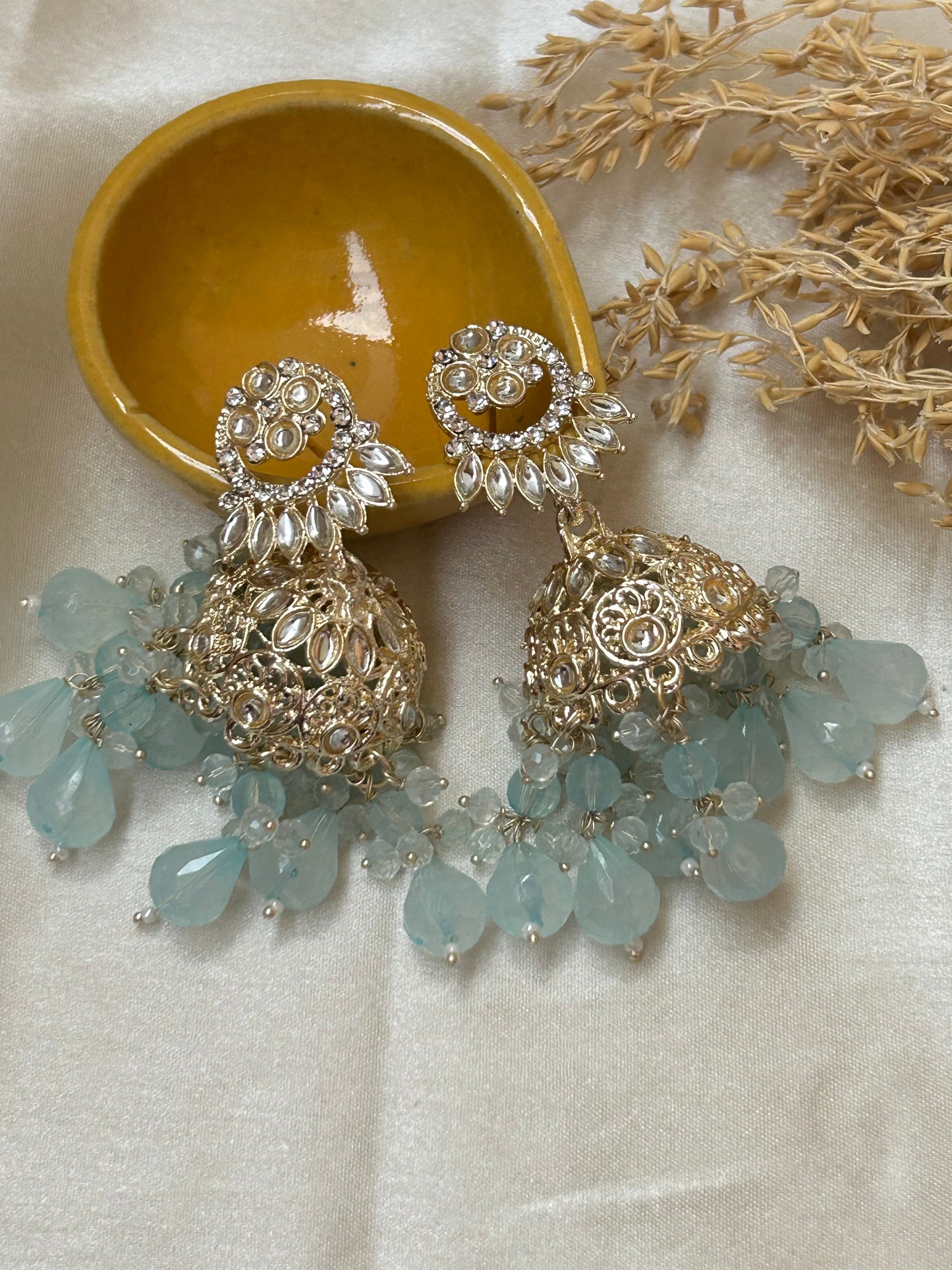 Nisha Turquoise Jhumka