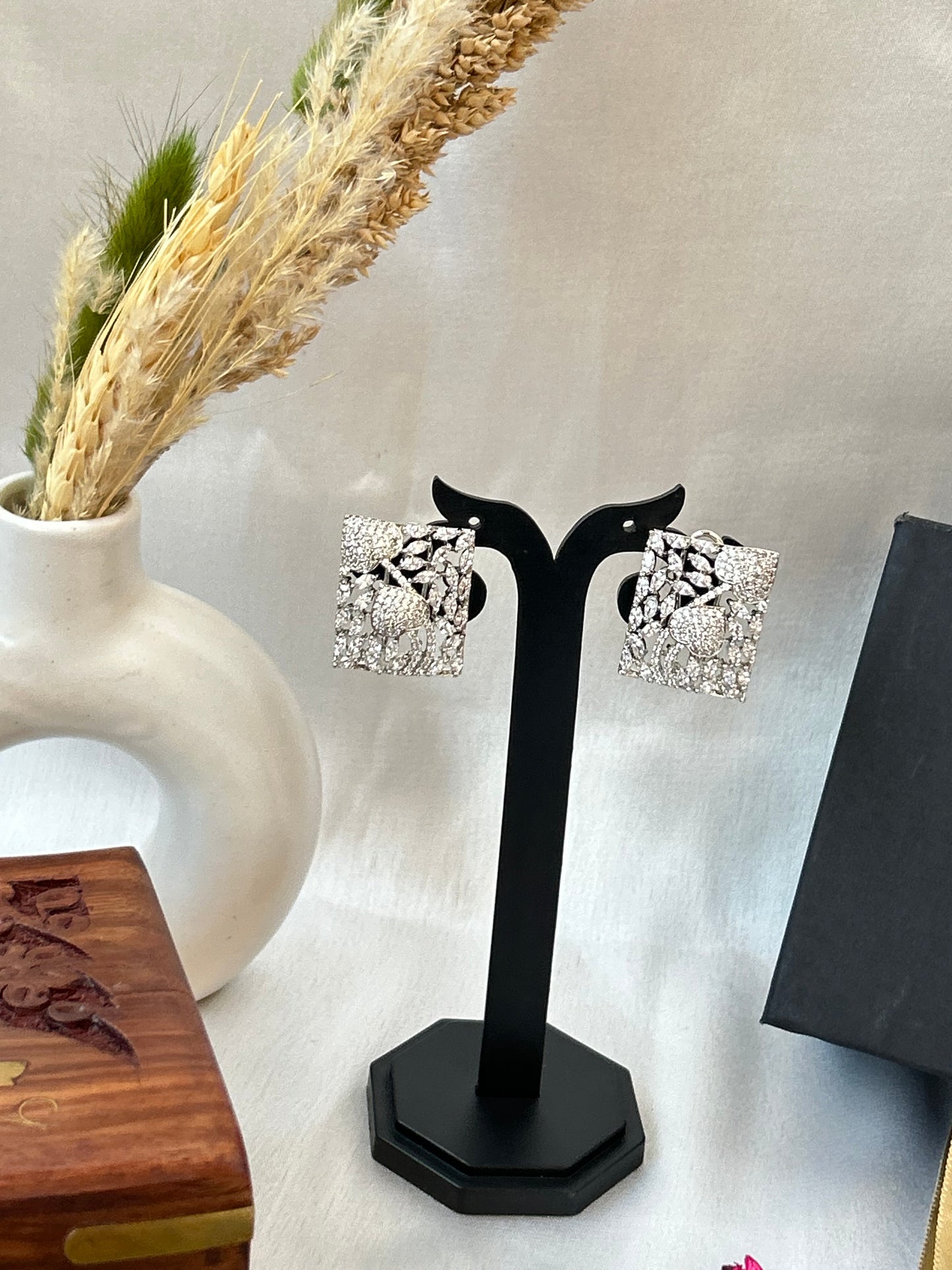 Avadhi silver studs Earrings