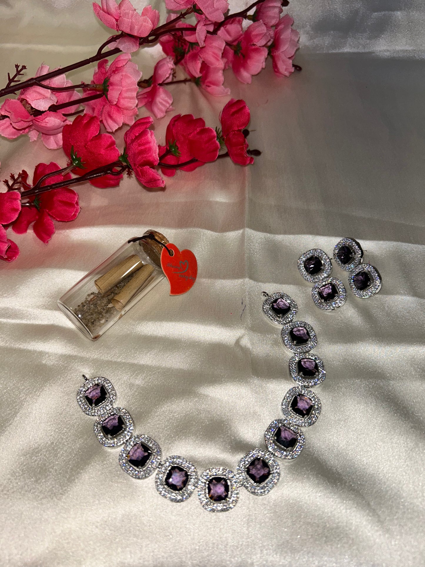 Alisha purple necklace