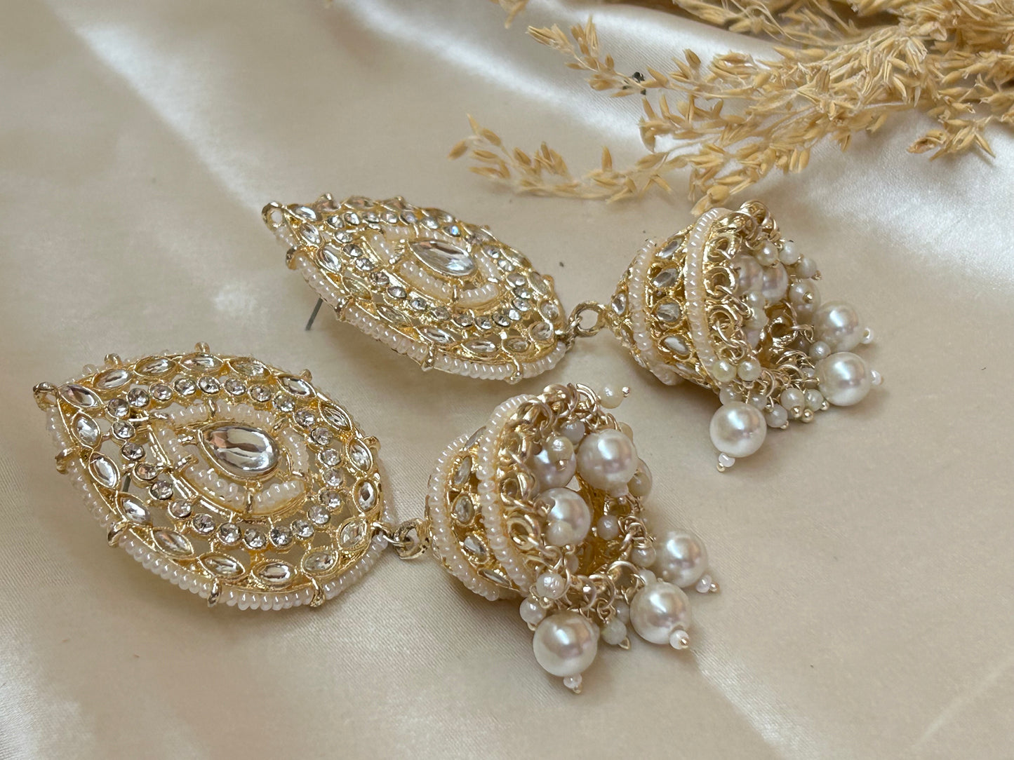 Neeta ivory jhumka