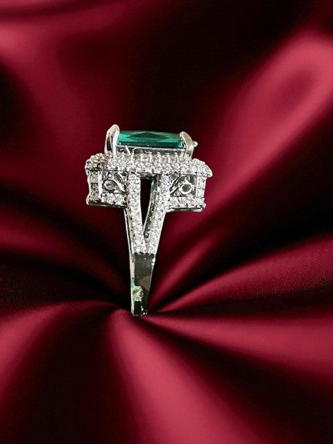 Velvet Night Mint Green Ring