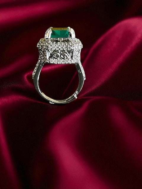 Velvet Night Mint Green Ring