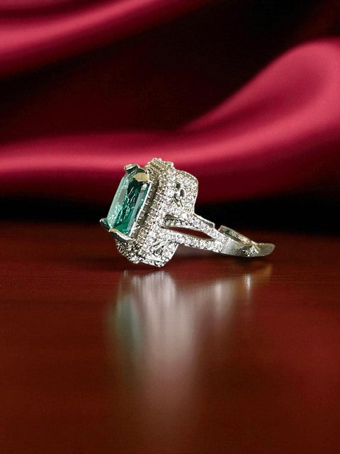 Velvet Night Mint Green Ring