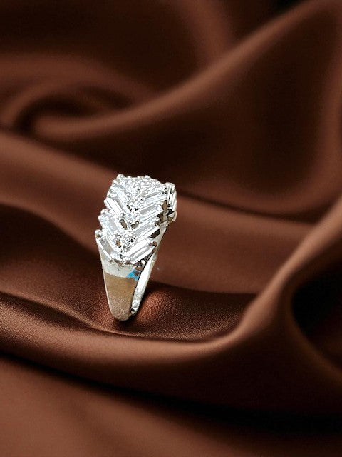 Ziyu Sleek silver Band Ring