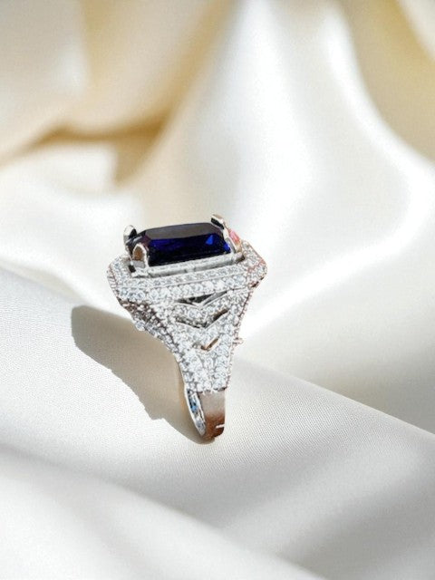 Midnight Majesty Sapphire Ring