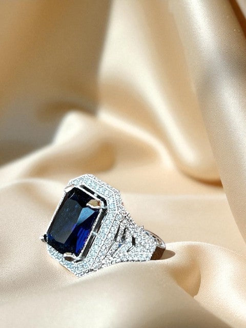 Midnight Majesty Sapphire Ring
