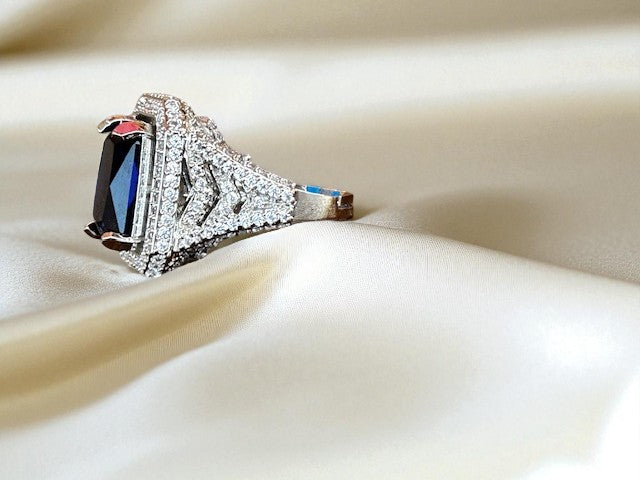 Midnight Majesty Sapphire Ring