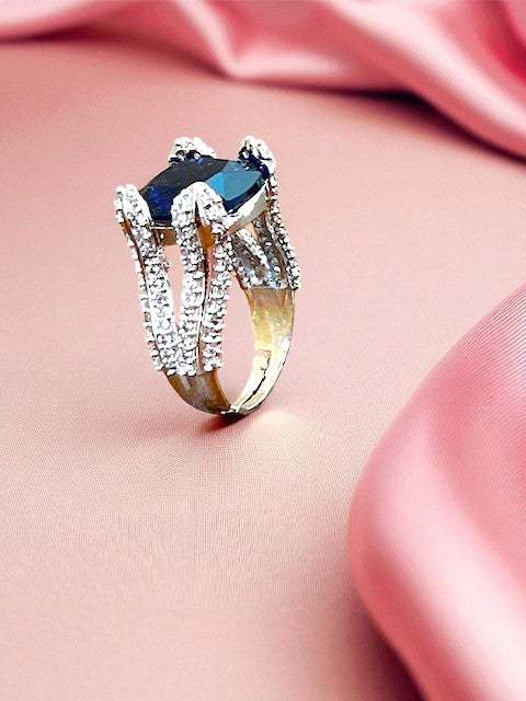 Noor Sapphire Blue Ring