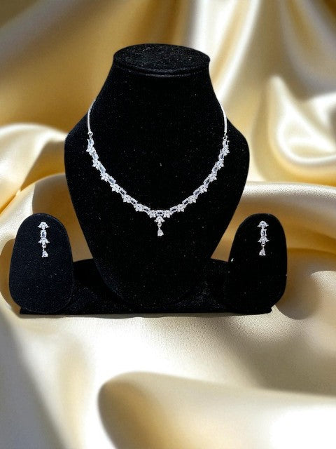 Crystal Veil Silver Set
