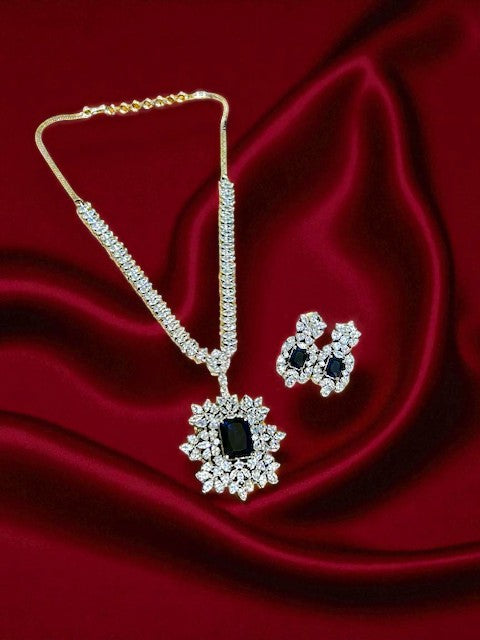 Sapphire AD pendent Set