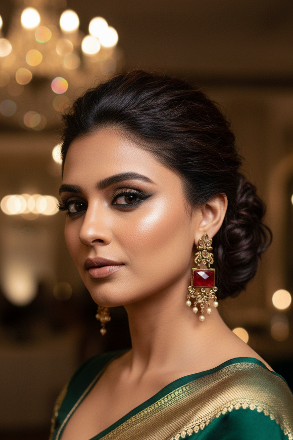 Ruby Rajwada Chandrika Earrings
