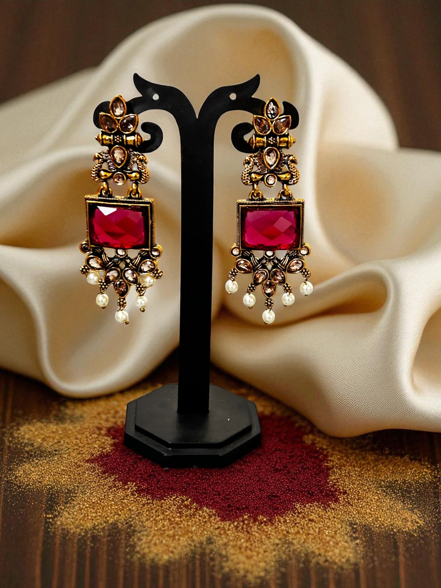 Ruby Rajwada Chandrika Earrings