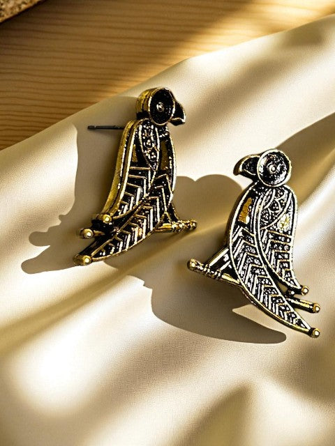 Vintage Indo-modern Bird Earrings