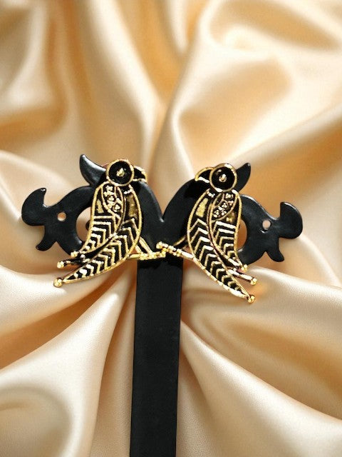 Vintage Indo-modern Bird Earrings