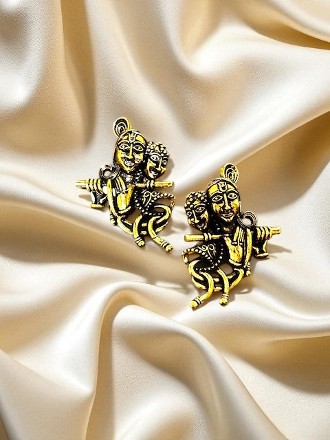 Vintage Radha-Krishna Earrings