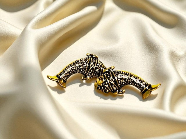 Vintage Indo-modern Fish Earrings