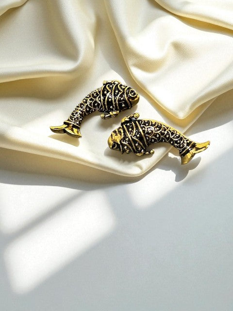 Vintage Indo-modern Fish Earrings