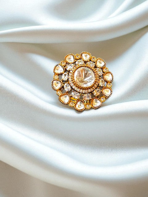 Arina Floral Gold Ring