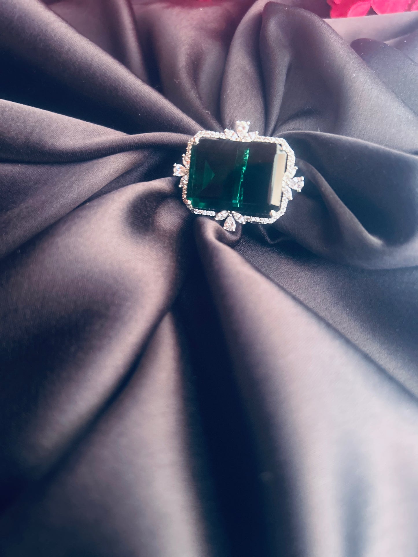 Alisha Emerald ring