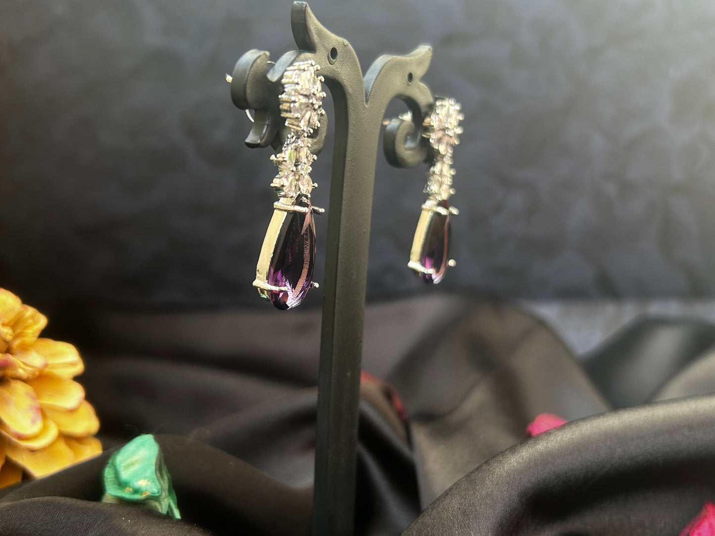 Akanksha  purple Earings