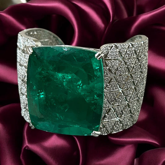 Luxe Green Doublet Stone Bracelet