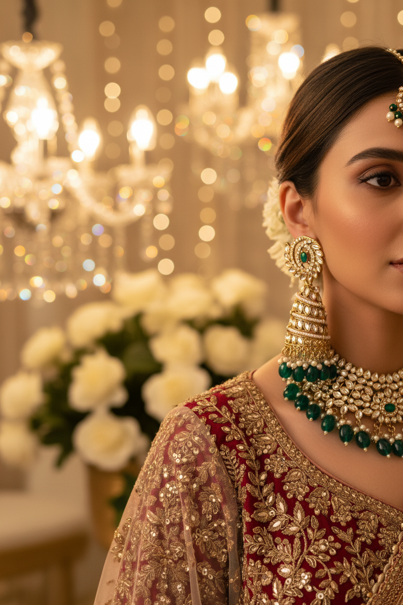 Zareen Emerald Jhumka