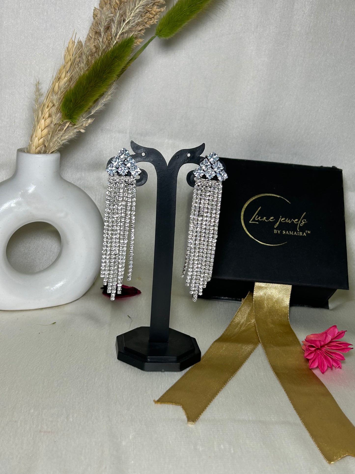 zainish silver earrings