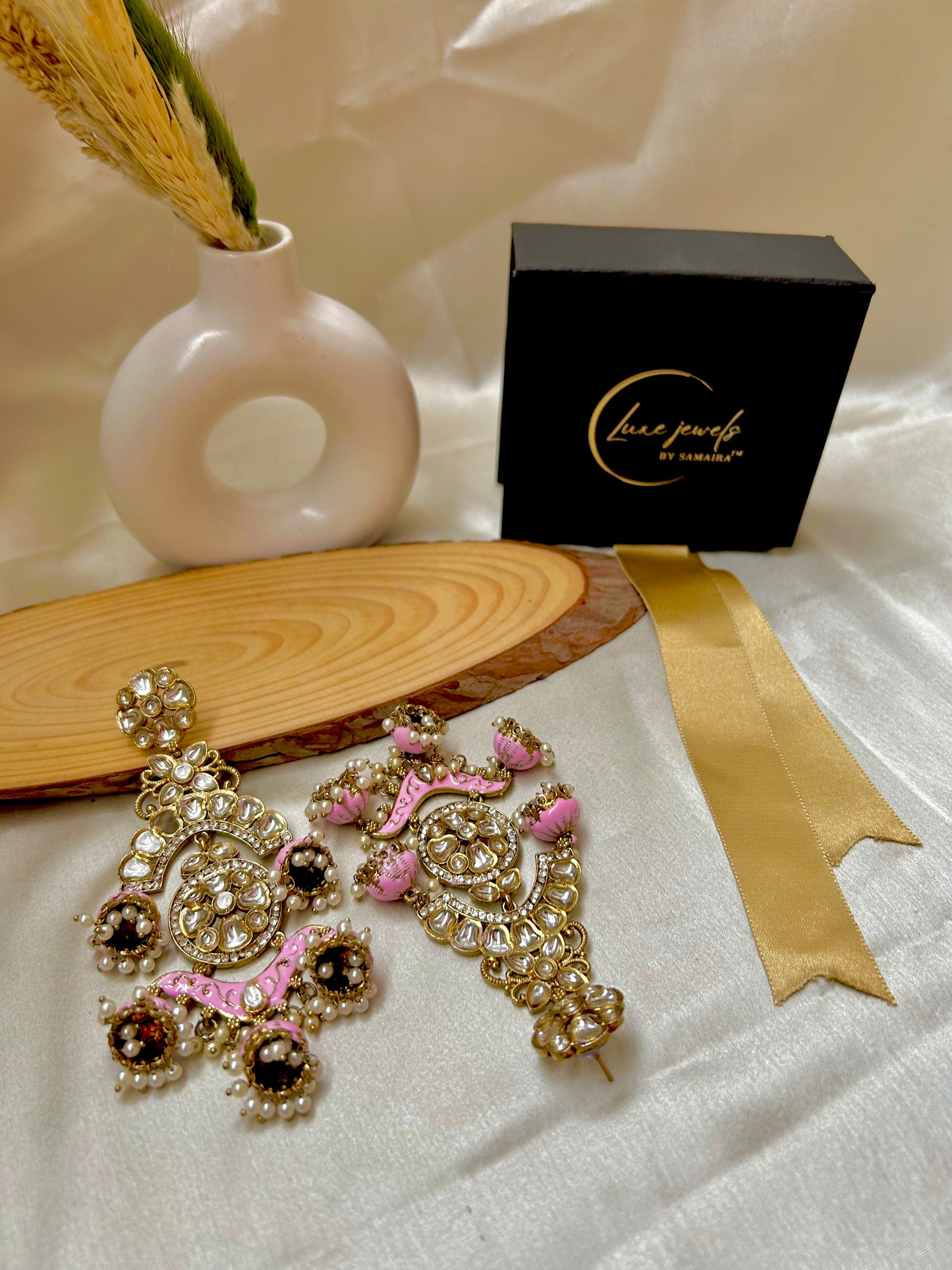 Bani pink chandbalis