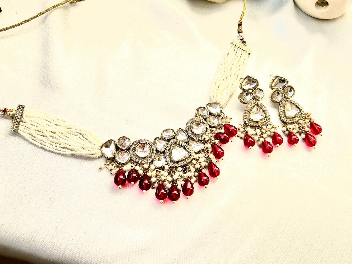 Kirtika multi kundan necklace