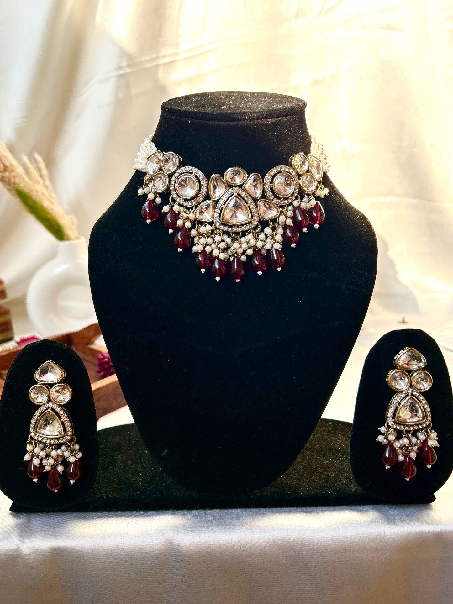 Kirtika multi kundan necklace