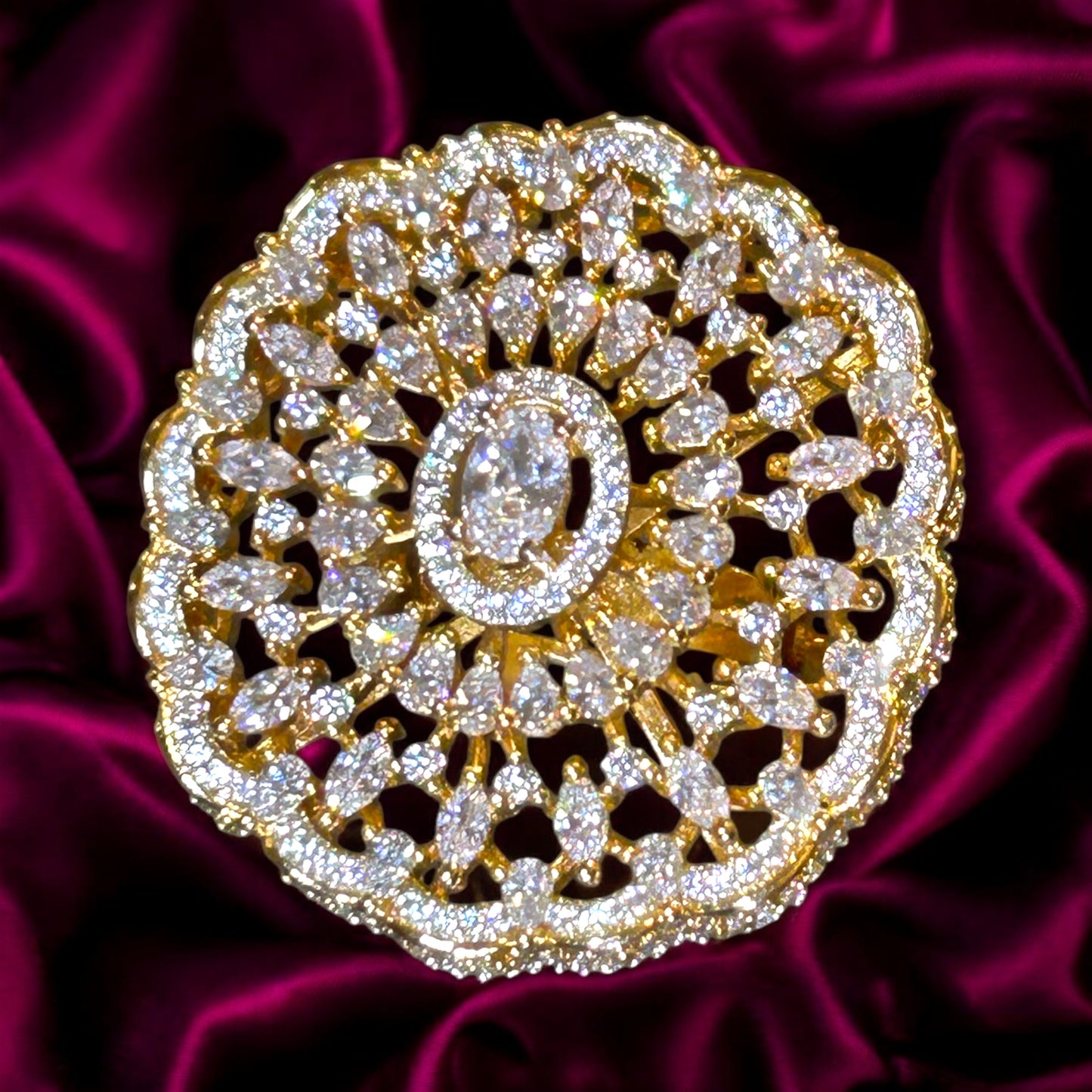 Sunflora Statement Ring