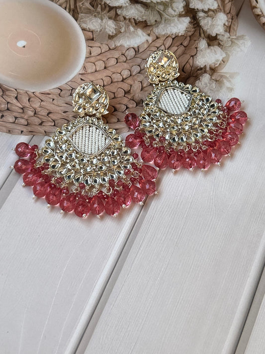 Arina pink Chandbali