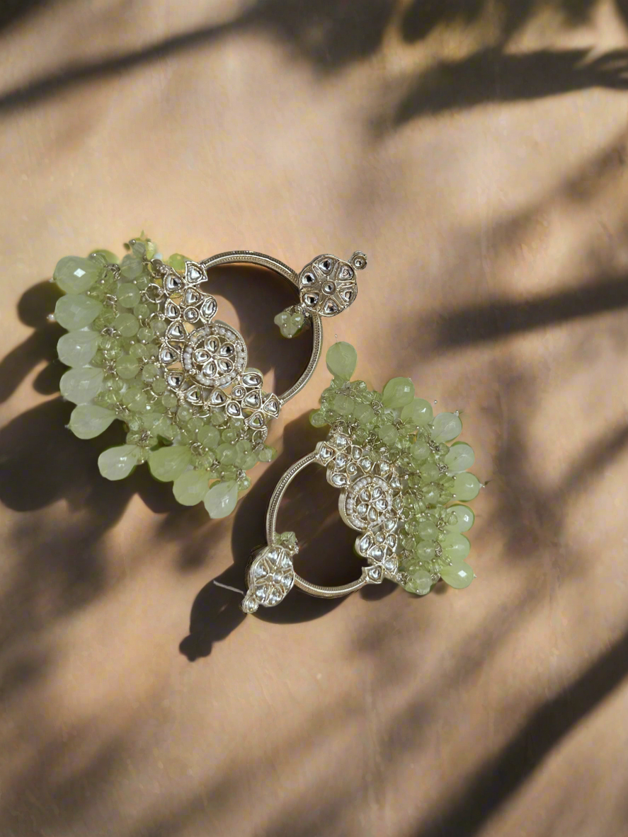 Heeral pista green  chanbali
