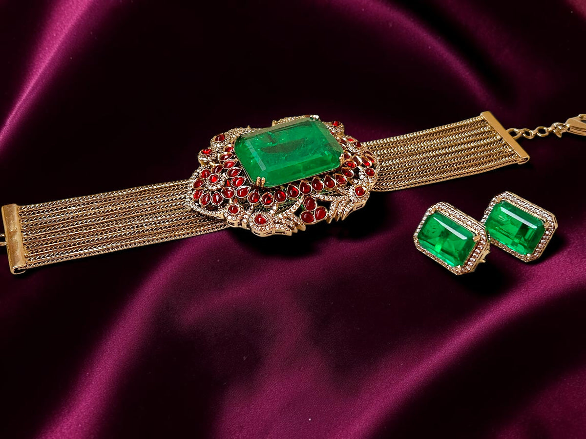 Celestia Emerald Necklace