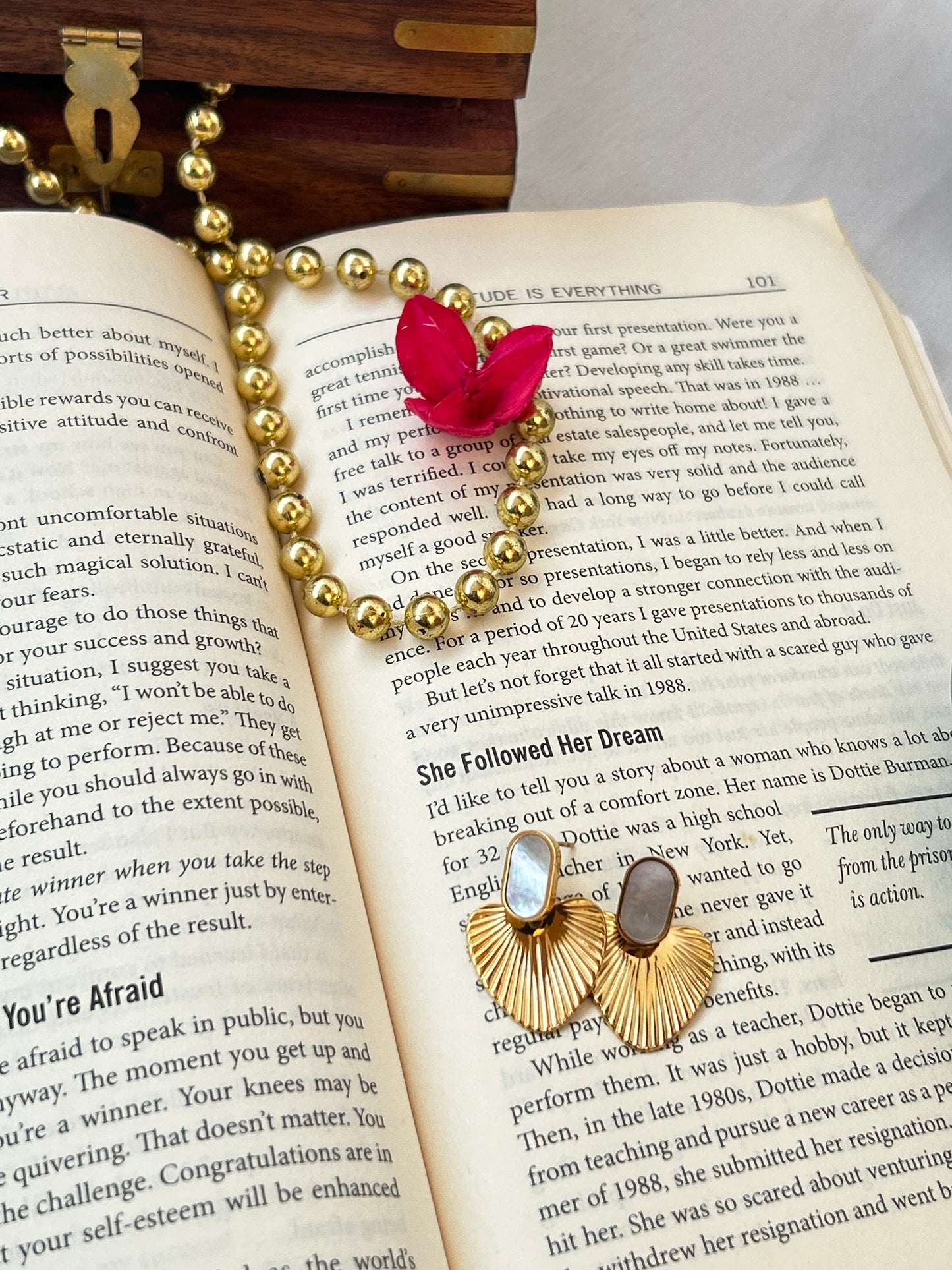 Polished Petal Studs