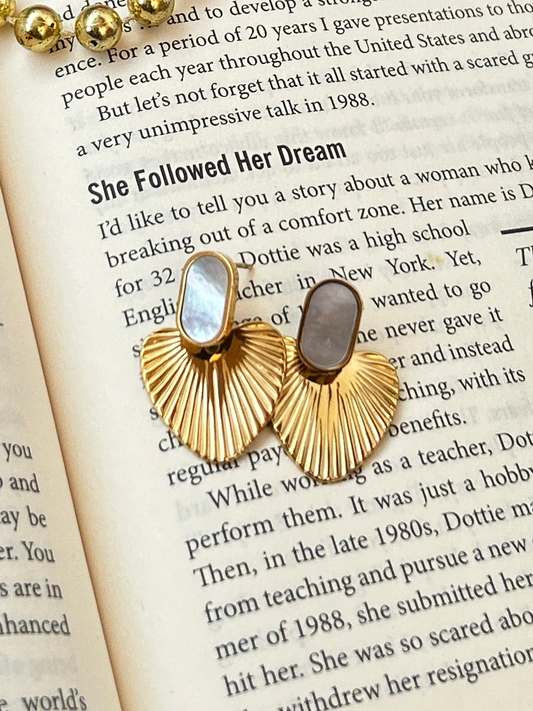 Polished Petal Studs