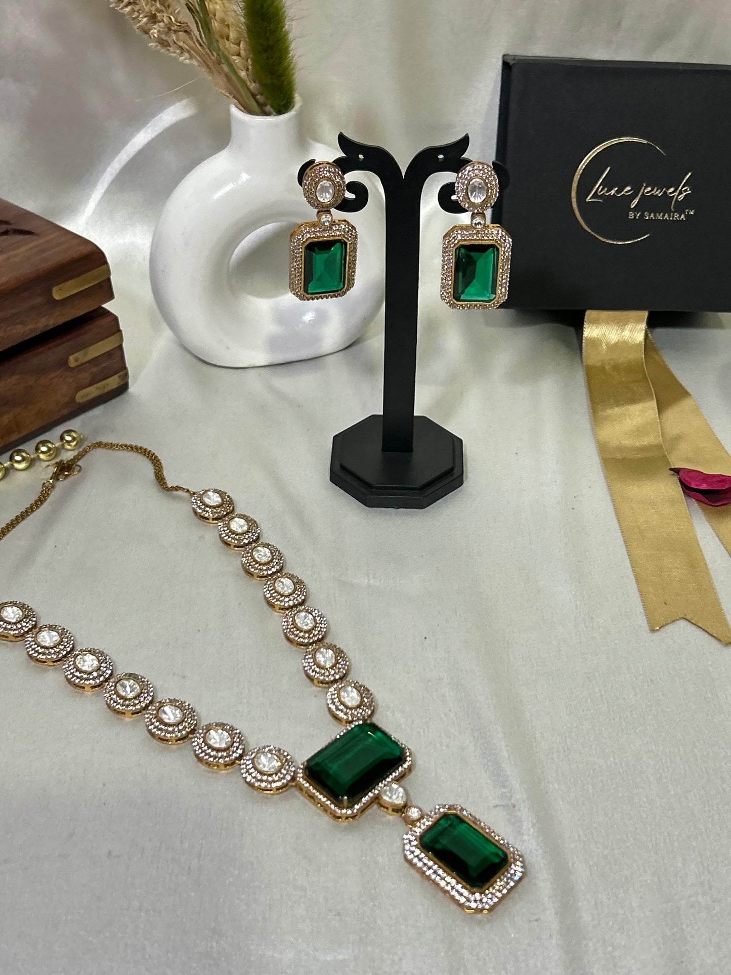 Zarina Emerald necklaceset
