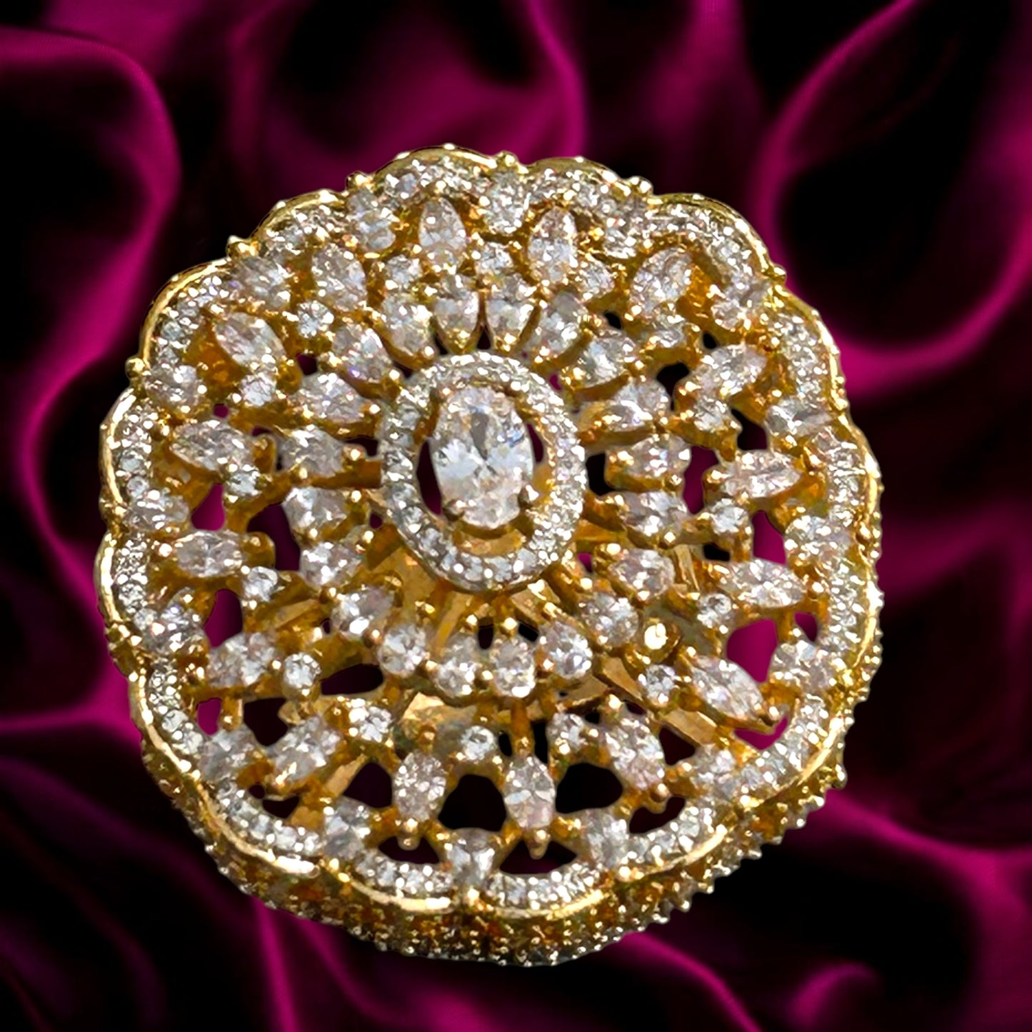 Sunflora Statement Ring