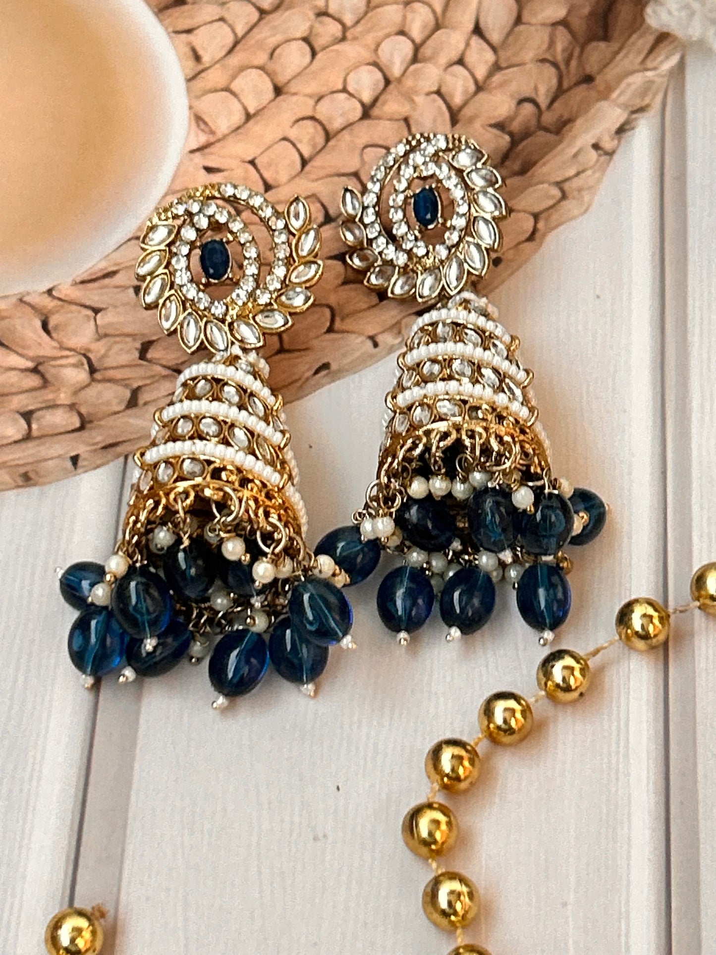 Zareen Navy Jhumka