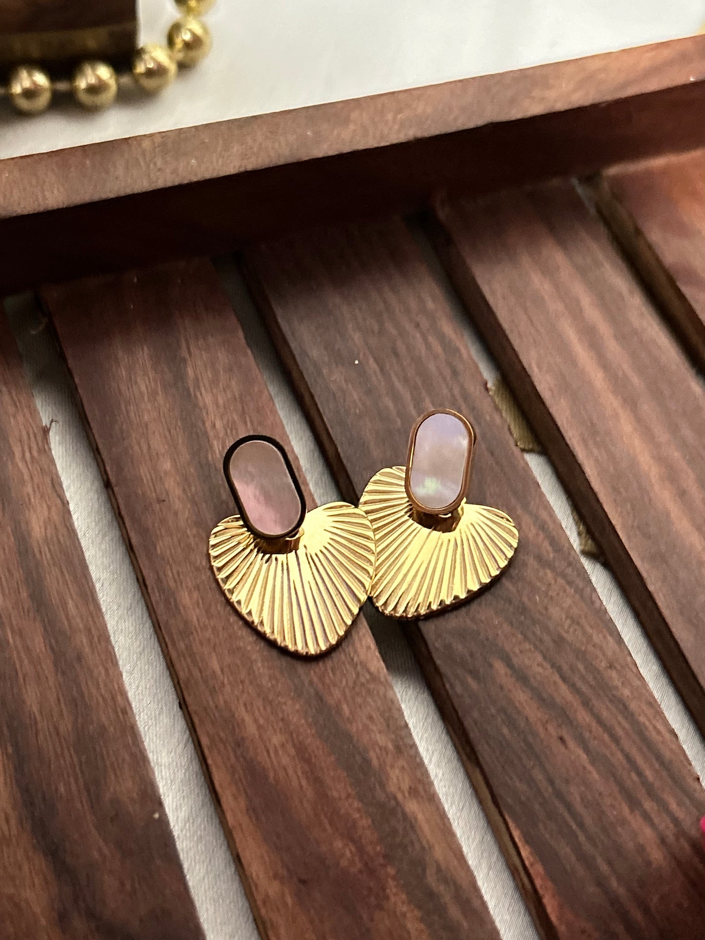 Polished Petal Studs