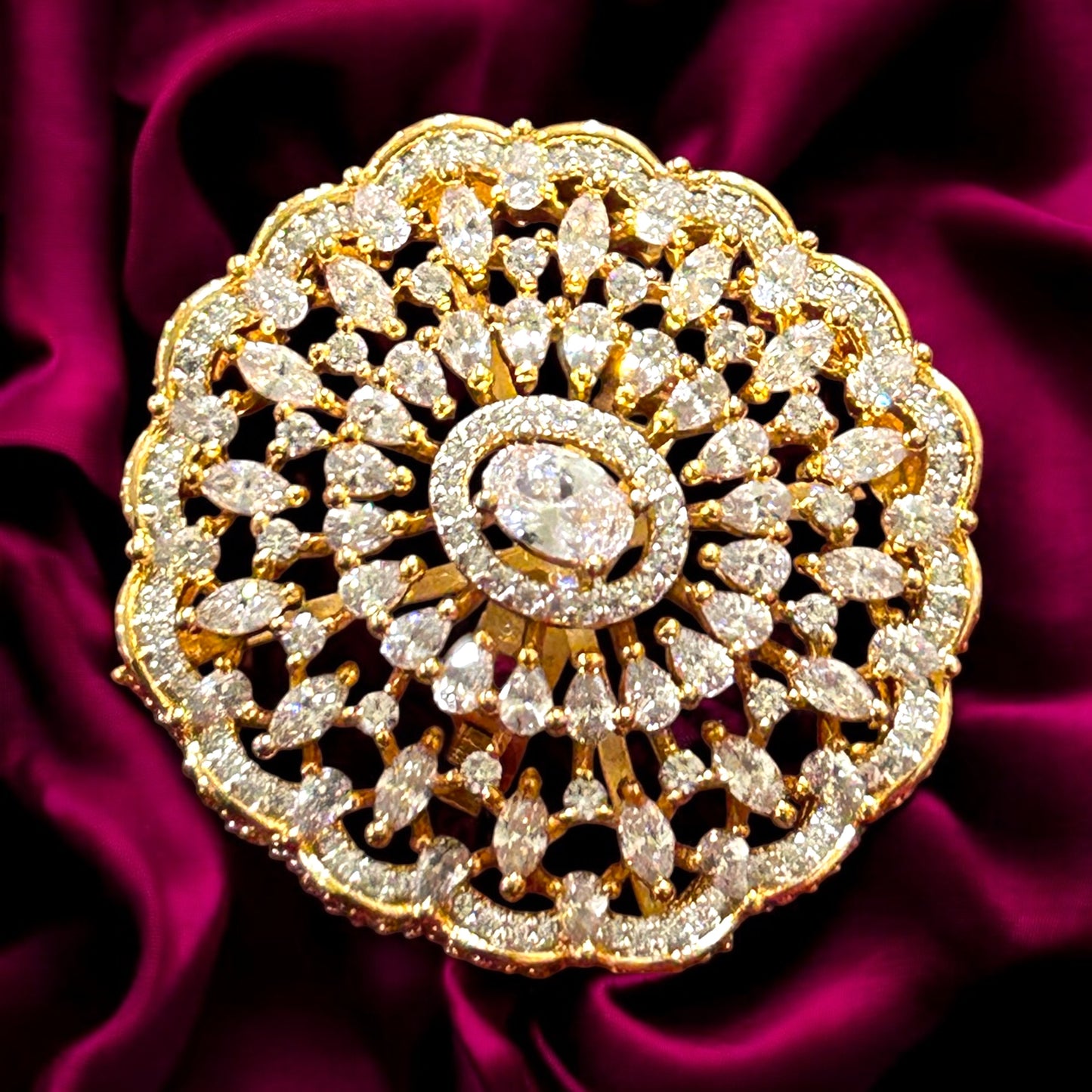 Sunflora Statement Ring