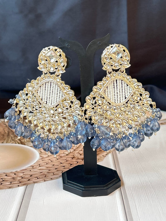 Arina blue Chandbali