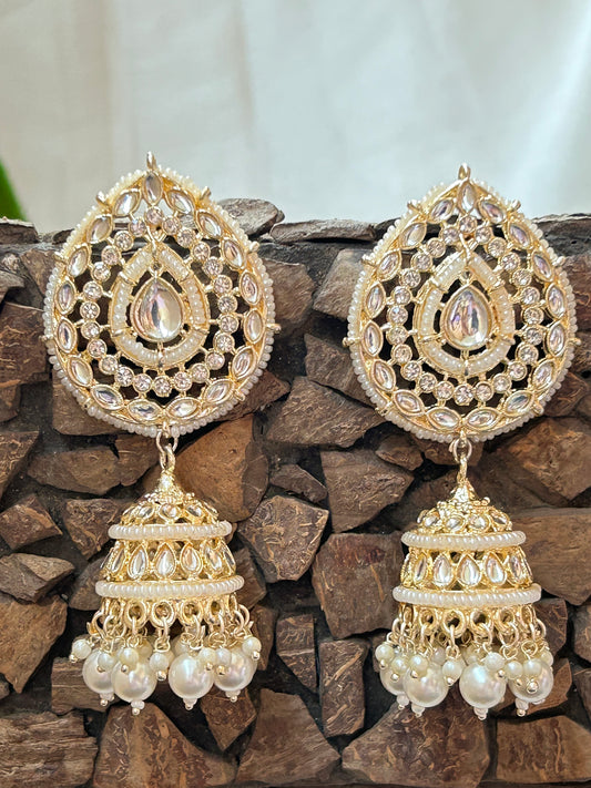 Neeta ivory jhumka