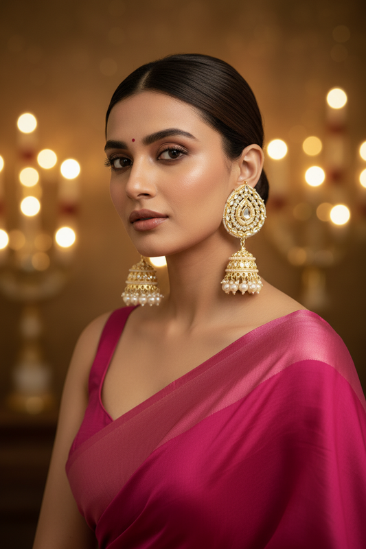 Neeta ivory jhumka