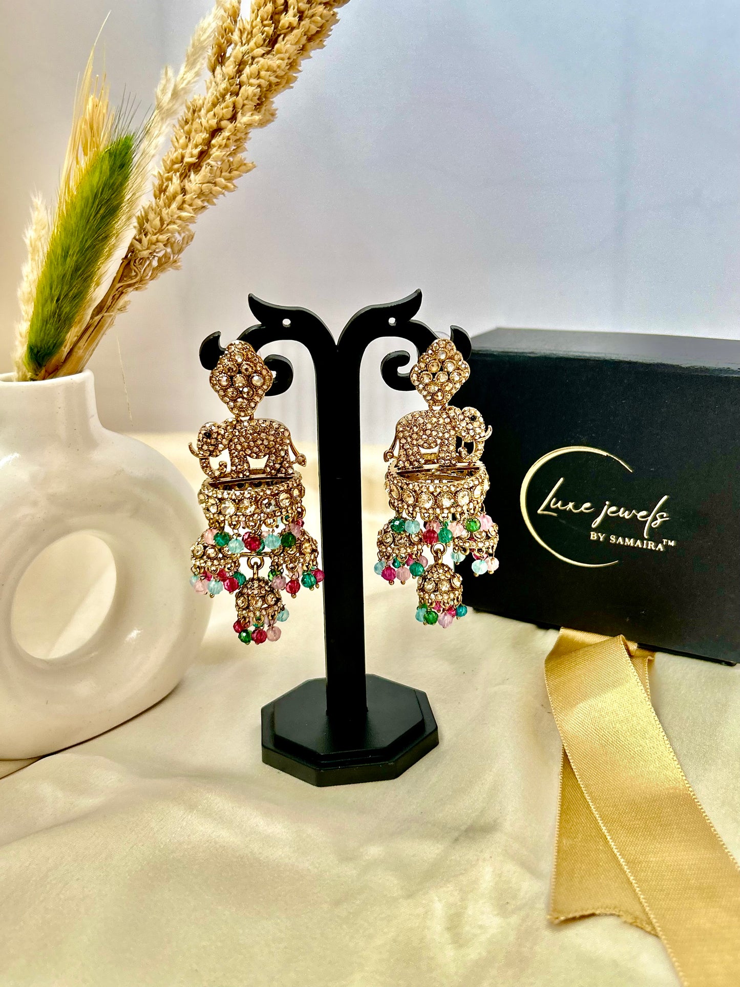 Hiya Multi daimond jhumka