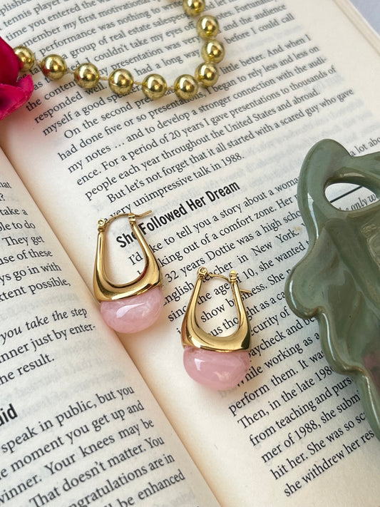 Celeste Charm  pink Hoops